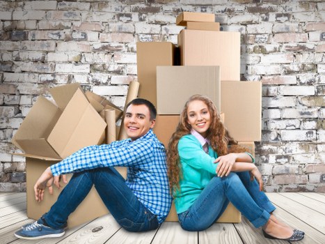 Packed moving boxes ready for a Harringay home relocation