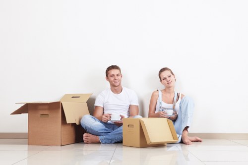 Removal van transport setup for household and business items in Harringay