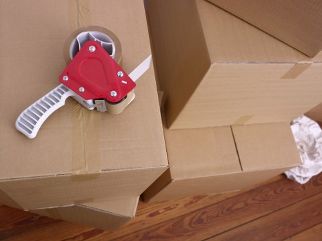 Professional office moving team arranging delivery and setup