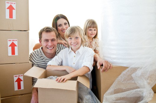Careful loading of furniture for a home move in Harringay
